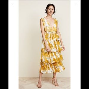 Nightwalker Georgina Dress - Deep V, Tiered